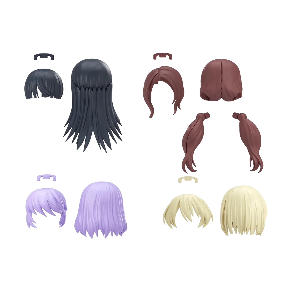 Bandai 30MS Option Hair Style Parts Vol.12 (4 Types) 9053444 - Bandai Namco