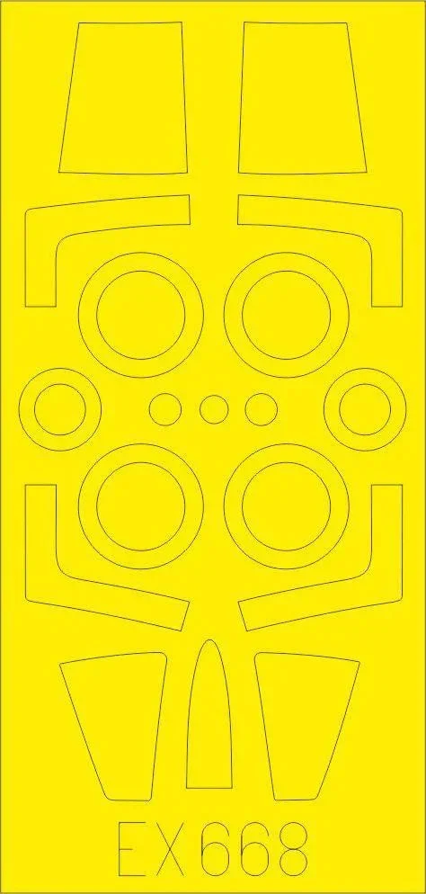 1/48 Eduard Paint Mask for KINETIC F-104J EX668
