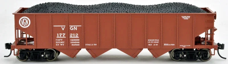 HO Bowser H21 Hopper Car Virginian 4-Bay Hopper Leased PRR H21a Road #177141 - 43065