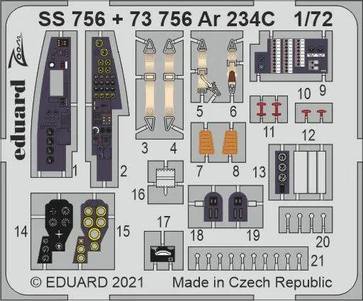 1/72 Eduard Ar 234C for HOBBY 2000 / DRAGON SS756