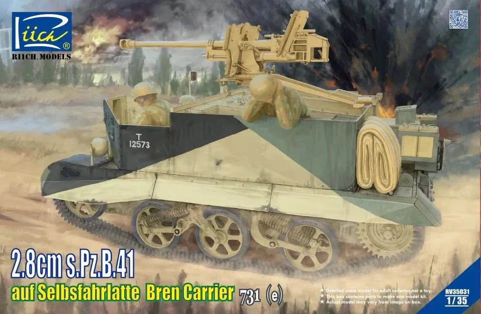 1/35 Riich 2.8cm s.Pz.B.41 auf Selbstfahrlafette Bren Carrier 731 (e) 35031 - Riich Models