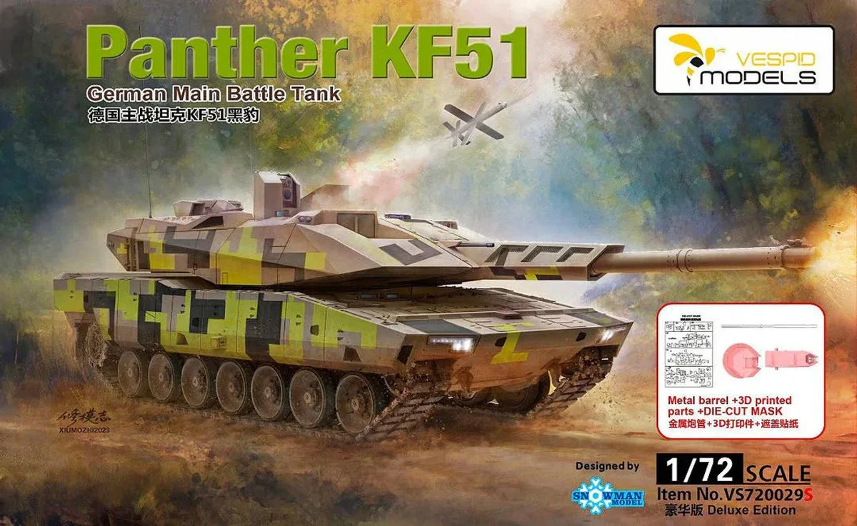 1/72 Vespid Panther KF51 German Main Battle Tank (Deluxe Edition) 720029S - Vespid Models