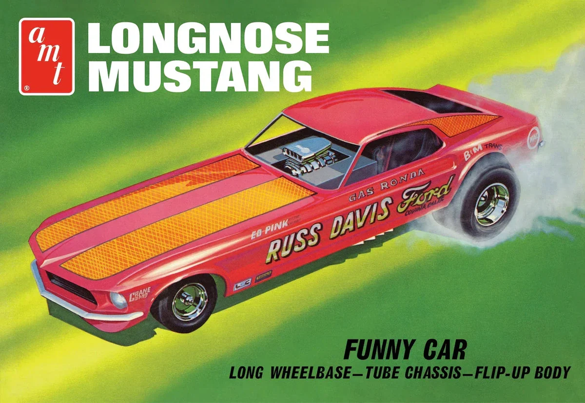 1/25 AMT 1969 Ford Mustang Long Nose Funny Car "Gas Ronda" 1268