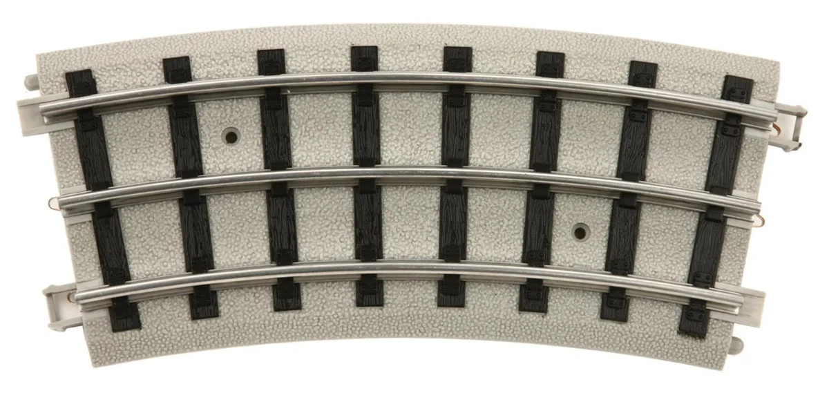 MTH Tinplate Std. Gauge Track W/Roadbed - 1/2 72" Diam. Curve 10-99073