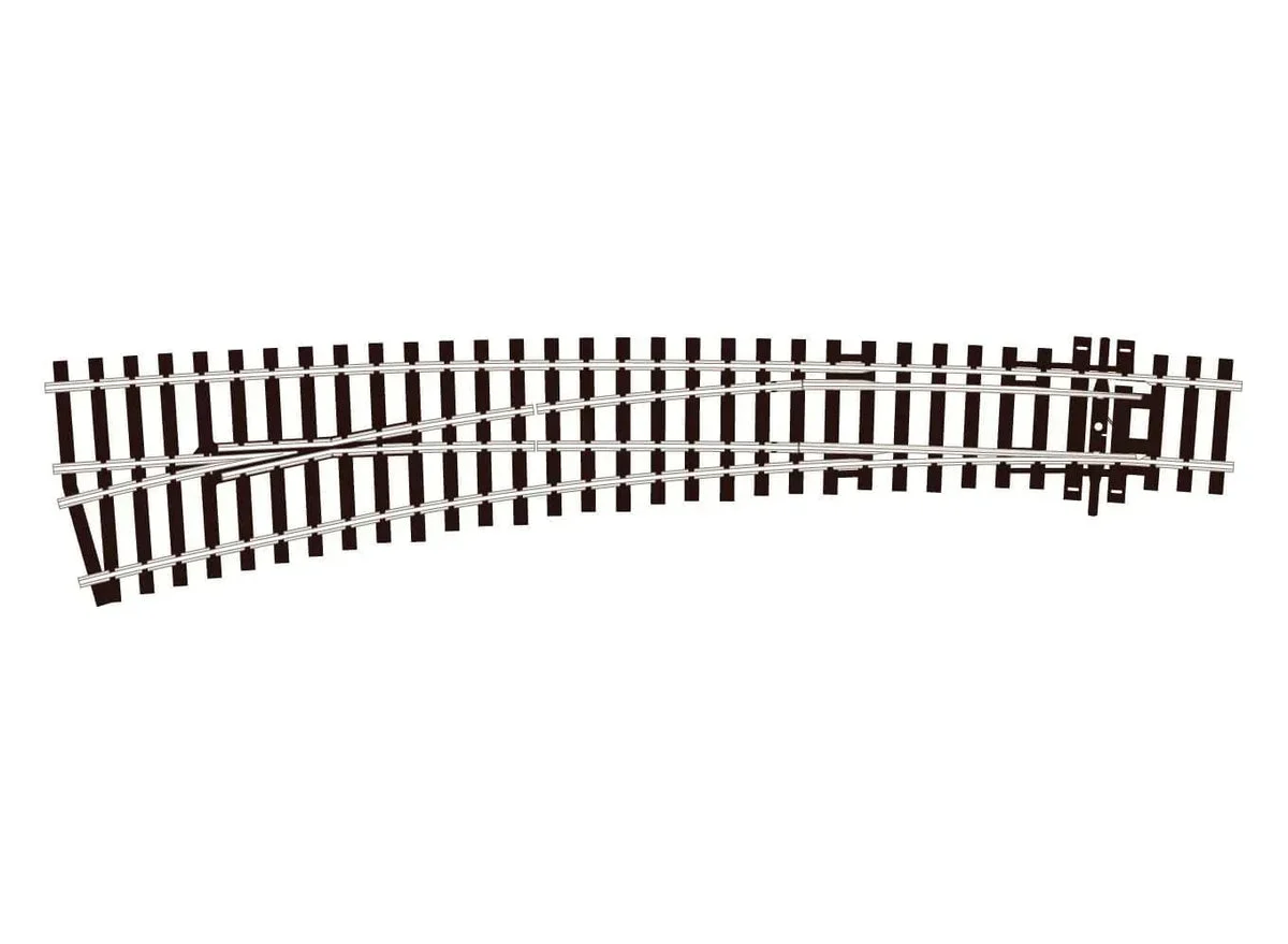 HO Peco SL-E87 Curved Turnout Large Radius Left Hand 38000