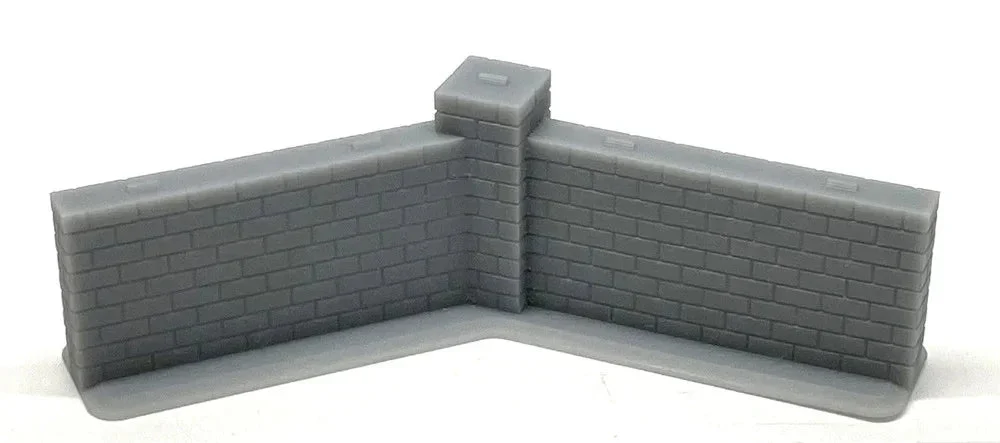 HO Phoenix Precision Brick or Block Wall 7′ – 135 Degree Corner 31503 - Phoenix Precision Models