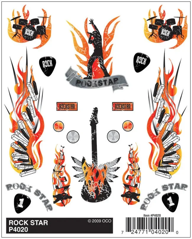 PineCar Rock Star Decal 4020 - PineCar Accessories