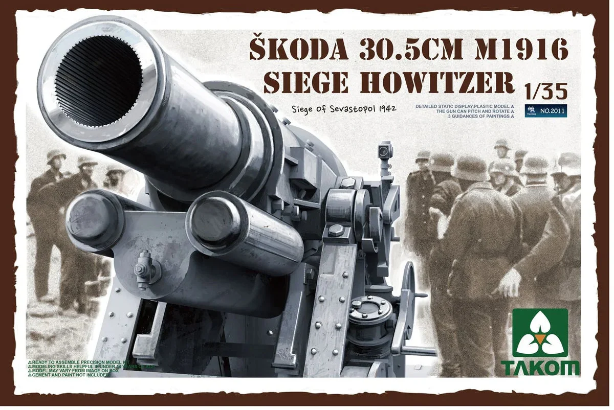 1/35 Takom Skoda 30.5cm M.16 Siege Howitzer 2011 - Takom Models