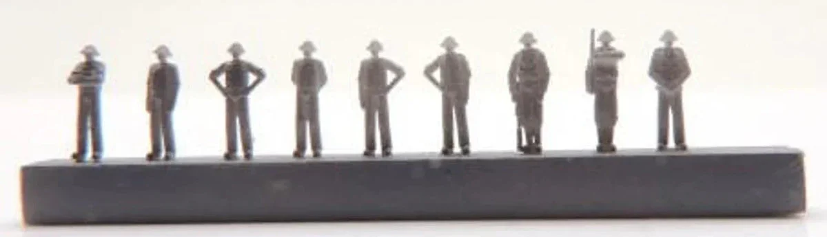 1/350 Black Cat Models Marine Nationale Colonial uniform figure set 1 (x 96) AC350137a