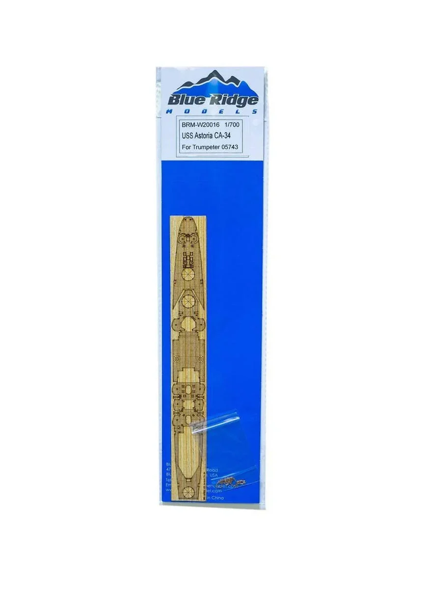 1/700 Blue Ridge Models USS Astoria CA-34 Wood Deck for Trumpeter W20016