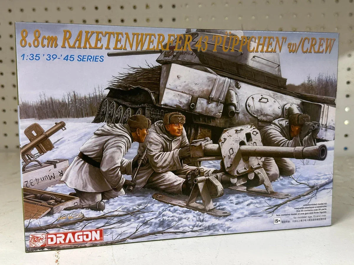 1/35 Dragon Model 8.8cm Raketenwerfer 43 Püppchen w/Crew 6097 - Dragon Models