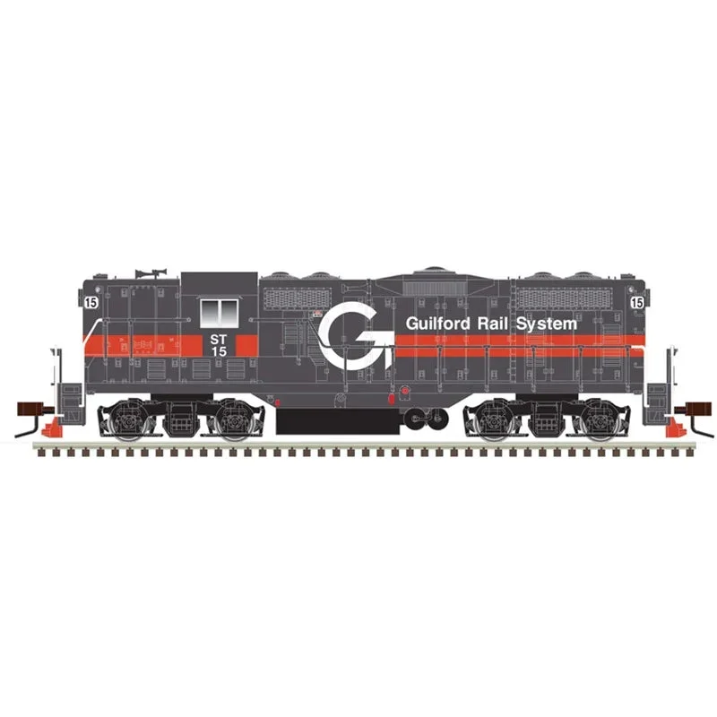 HO Atlas GP7 Silver Guilford Rail System (ST) 15 (Gray/Orange) - 10003931