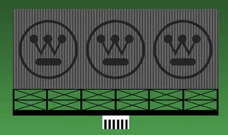 O/HO Miller Engineering Large Westinghouse Sign 88-1551