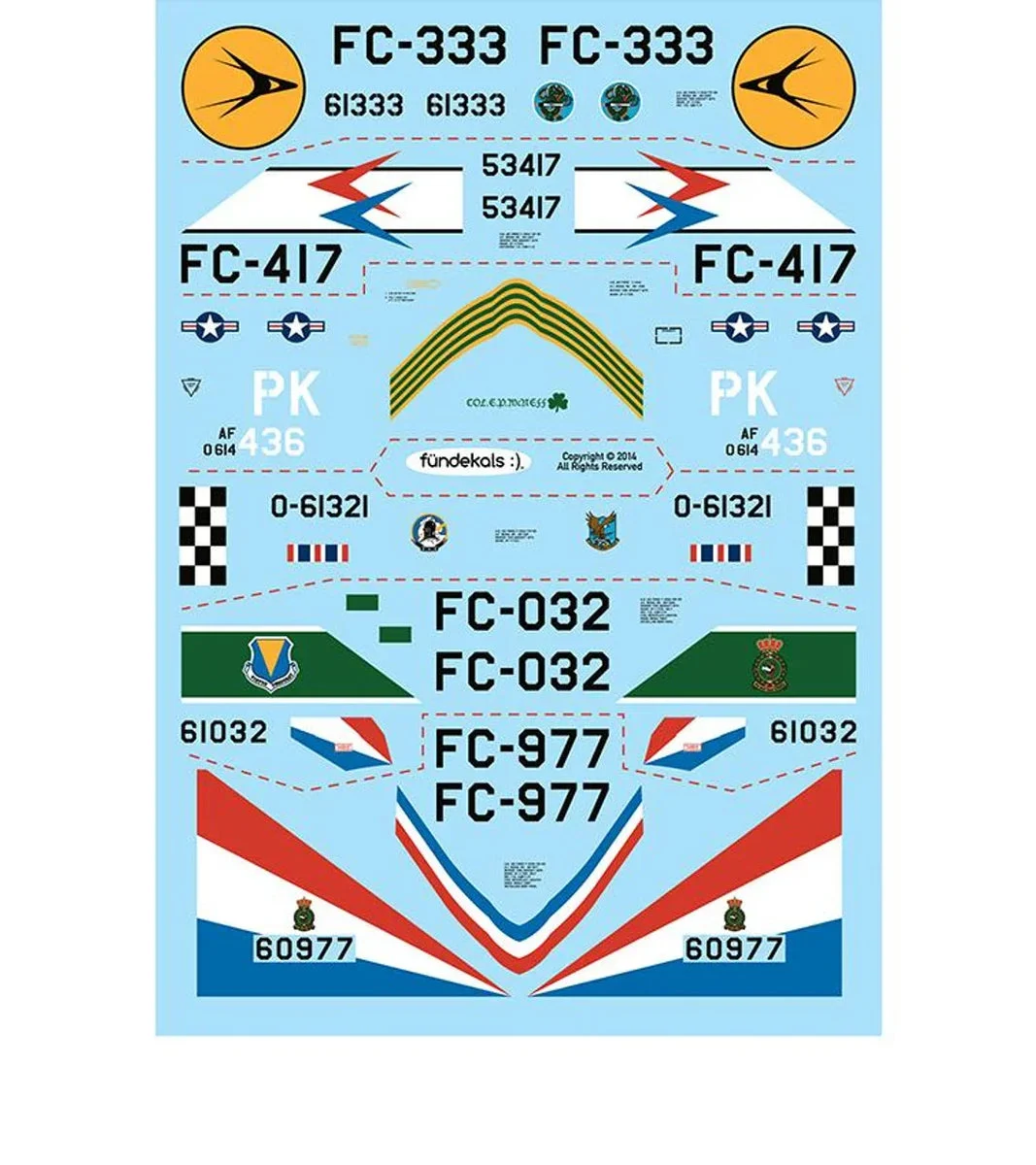 1/72 Fundekals F-102s PT 2 72002