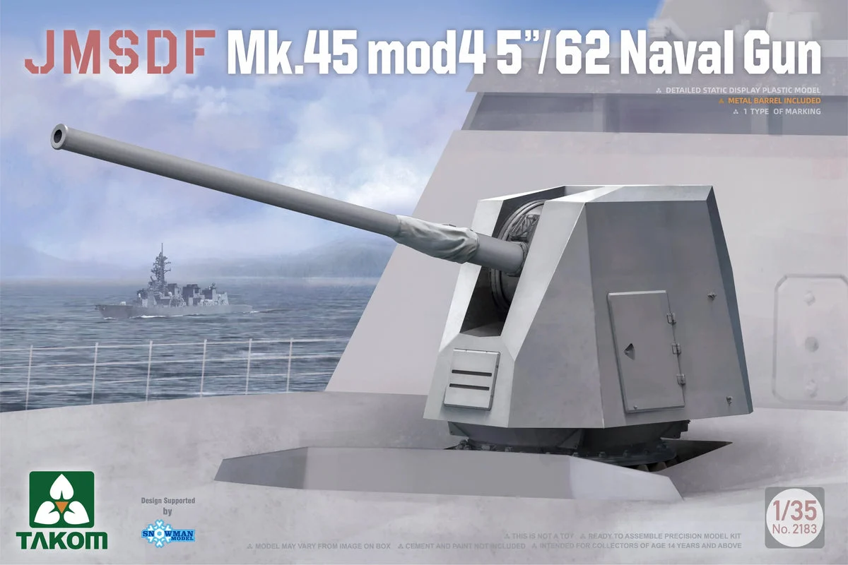 1/35 Takom JMSDF Mk.45 Mod45"/62 Naval Gun 2183 - Takom Models