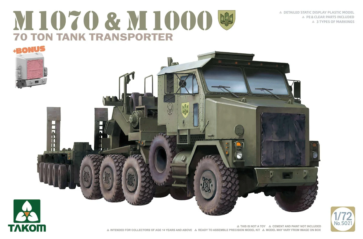 1/72 Takom M1070 & M1000 70 Ton Tank Transporter 5021 - Takom Models