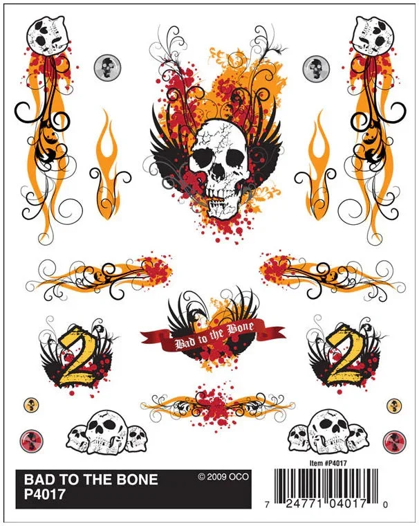 PineCar Bad To The Bone Decal 4017 - PineCar Accessories