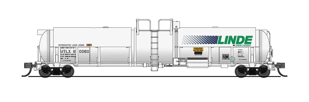 N Broadway Ltd Cryogenic Tank Cars Linde (2-Pack) 3826