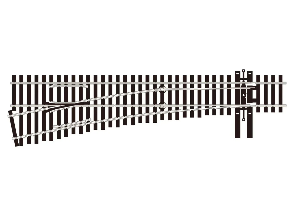 HO Peco SL-E8352 Turnout #5 Radius Left Hand 34514