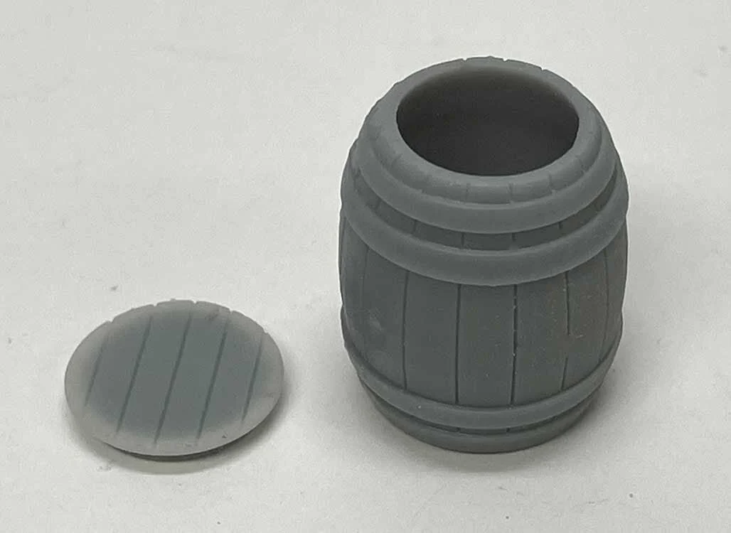 O Phoenix Precision Wooden Barrel with Bottom 3D Printed Kit 33645 - Phoenix Precision Models