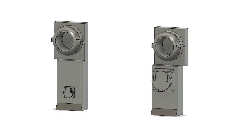 HO CMR MU Stand With Ditch Light Housing 4pc 4168106