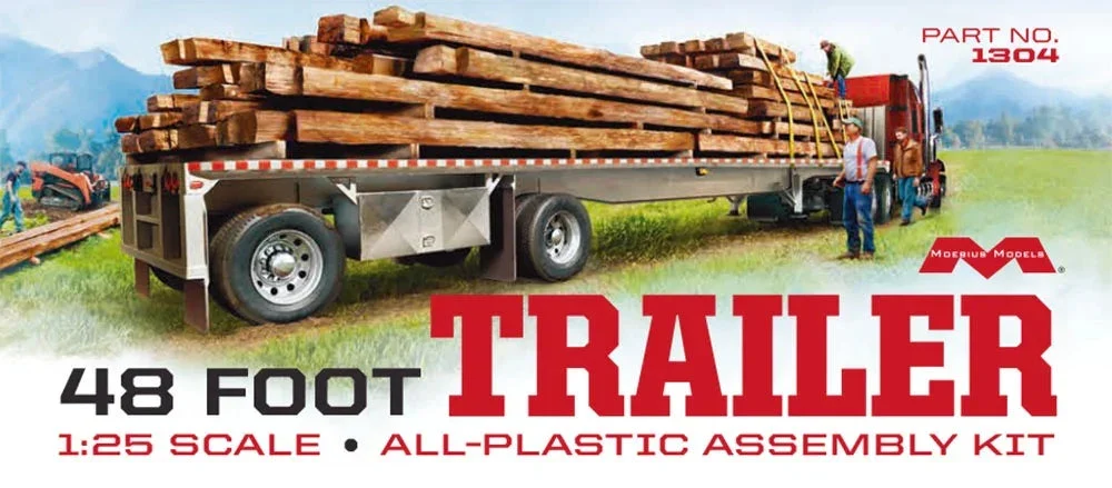 1/25 Moebius 48ft Flatbed Trailer 1304 - Moebius Model