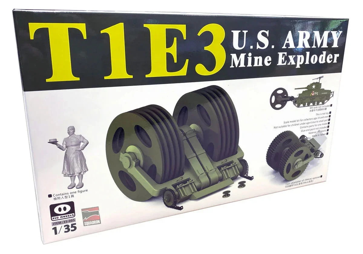 1/35 Pig Models T1E3 US Army Mine Exploder for Sherman 35-005