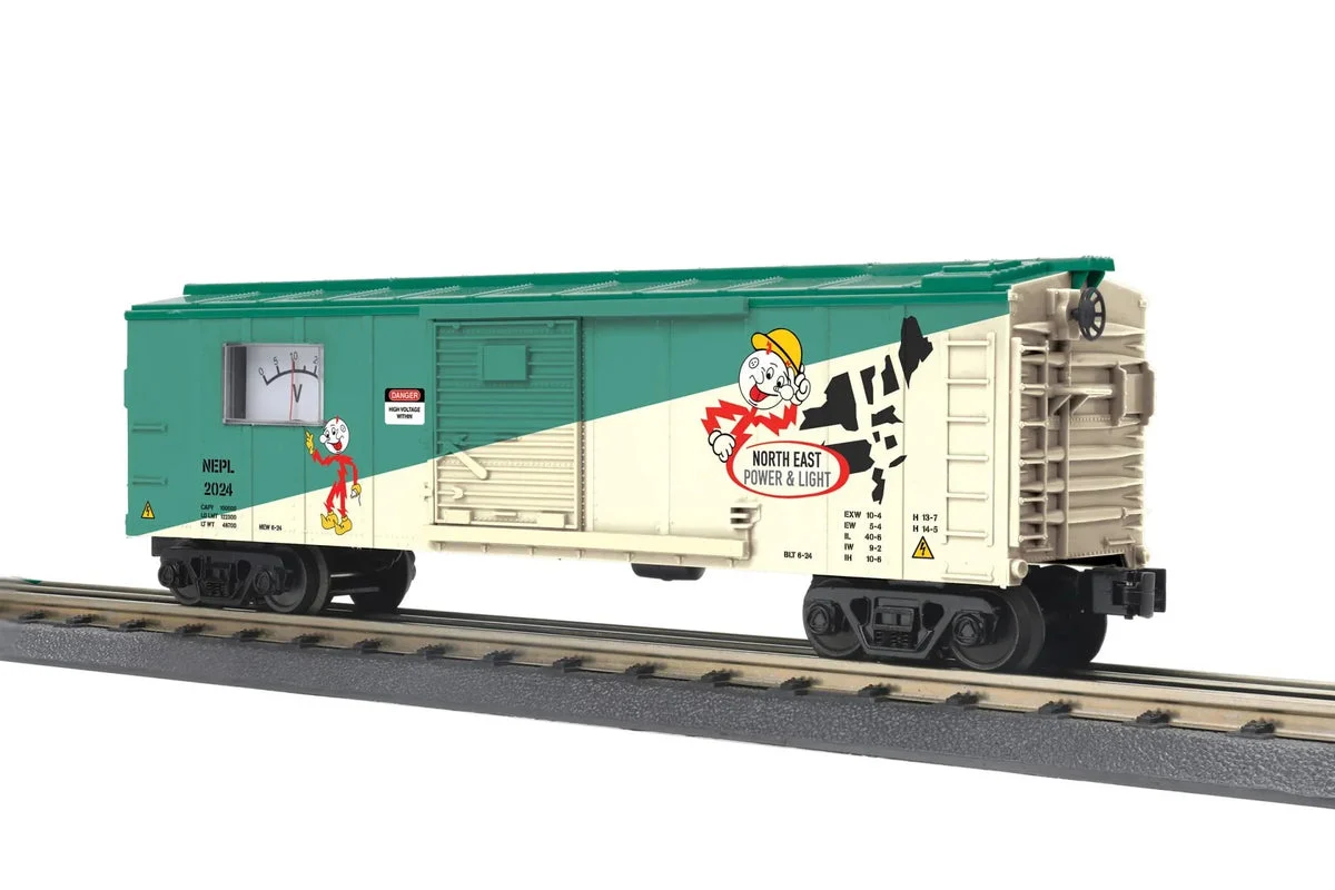 O MTH North East Power & Light Box Car w/Power Meter 30-71188