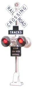 HO Tomar Railroad Crossing Signal w/Bell Casting (1 Pair/pkg) 862B - Tomar Industries