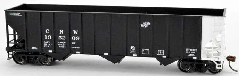 HO Bowser 100T Hopper Car Chicago & North Western Black Road #135244 - 43515