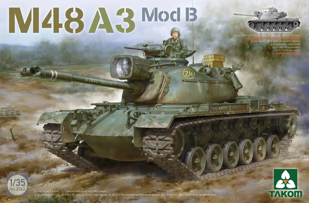 1/35 Takom M48A3 Mod B Tank 2162 - Takom Models