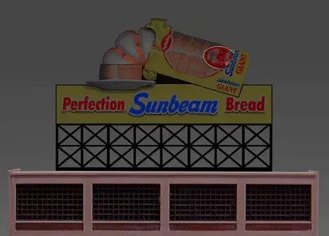 N/HO Miller Engineering Small Sunbeam Bread Billboard 44-3302