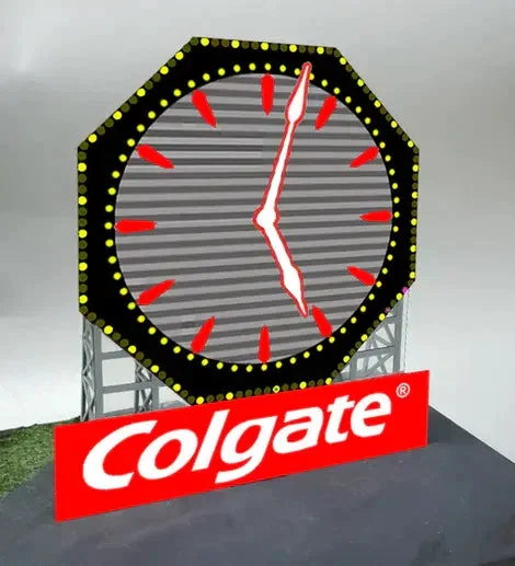 O/HO Miller Engineering Large Colgate Clock Billboard 88-3251