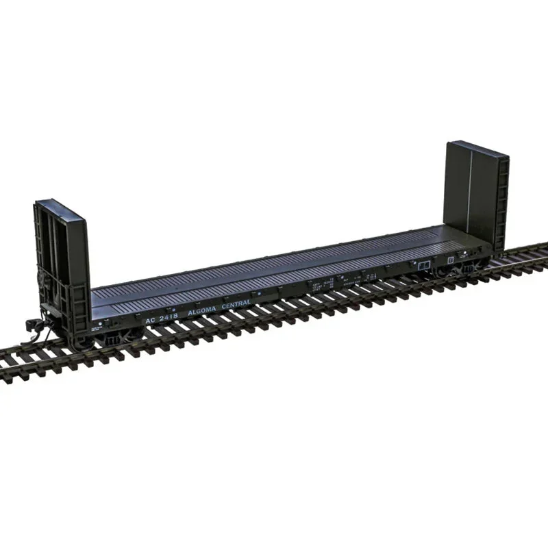 HO Atlas 51'6" Bulkhead Flat Car Algoma Central #2424 - 20007090
