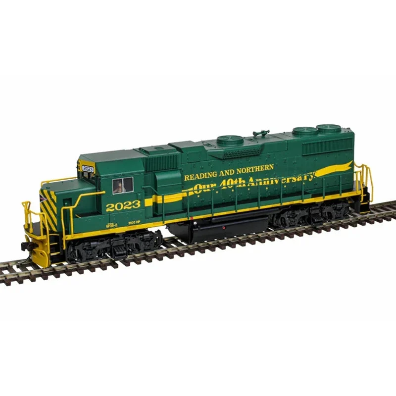 HO Atlas Trainman GP38-2 Silver Reading & Northern 40th Anniversary #2023 - 10004563