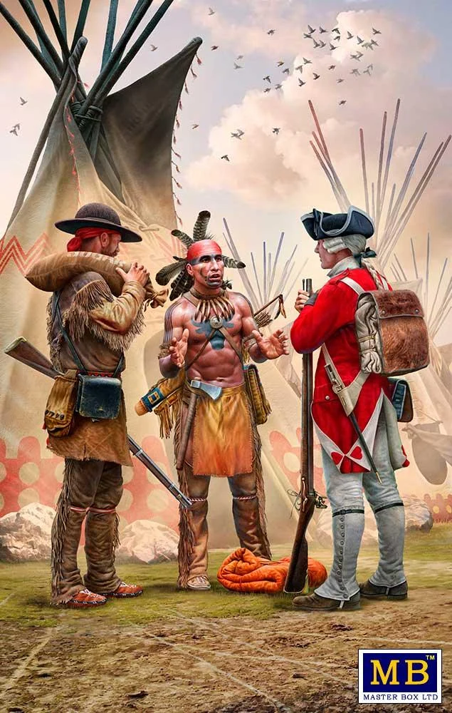 1/35 Master Box Indian Wars Series: XVIII Century Kit No. 4 Fair Exchange 35222 - Master Box LTD