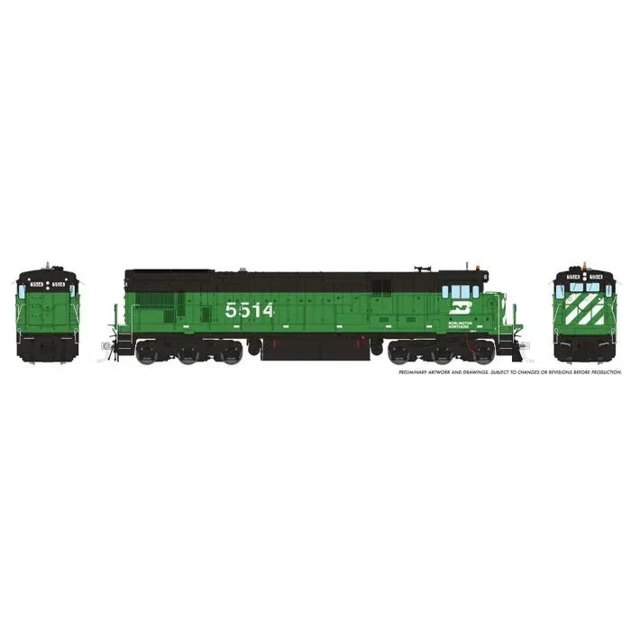 HO Rapido C30-7 (DC/DCC/Sound): Burlington Northern - Early Scheme: #5546 - 042508