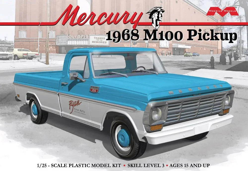 1/25 Moebius 1968 Mercury M100 Pickup 2740 - Moebius Model