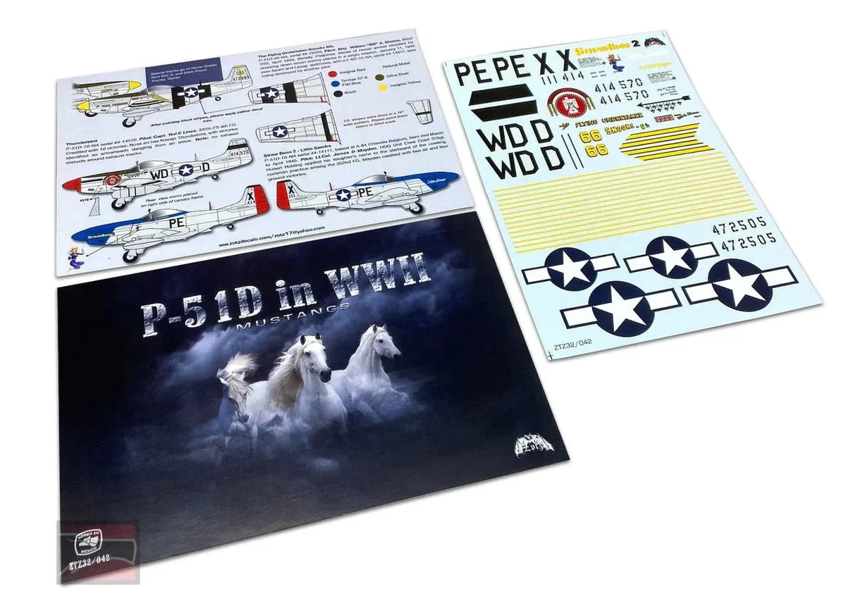 1/32 Zotz Decals P-51D Mustangs in WWII 32042