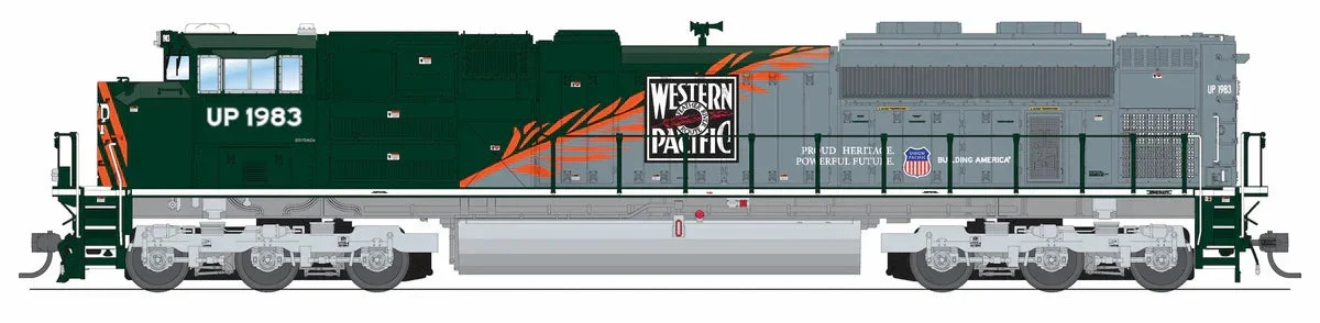 HO Broadway Ltd EMD SD70ACe, UP 1983, WP Heritage Paint, Paragon4 Sound/DC/DCC, w/ Smoke 9780