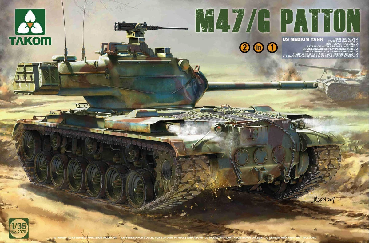 1/35 Takom M47/G Patton 2in1 2070 - Takom Models