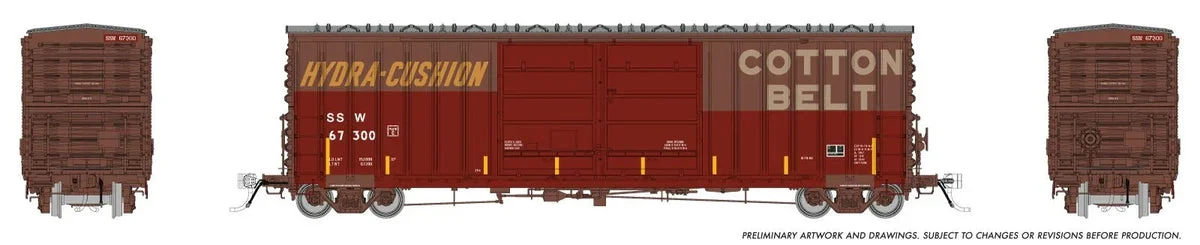 HO Rapido PC&F B-70-69 Boxcar: SSW/Cotton Belt - Patchout: #67300 - 170031