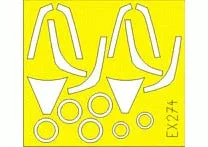 1/48 Eduard Paint Mask for TAMIYA F-16CN Block 30/32 EX274