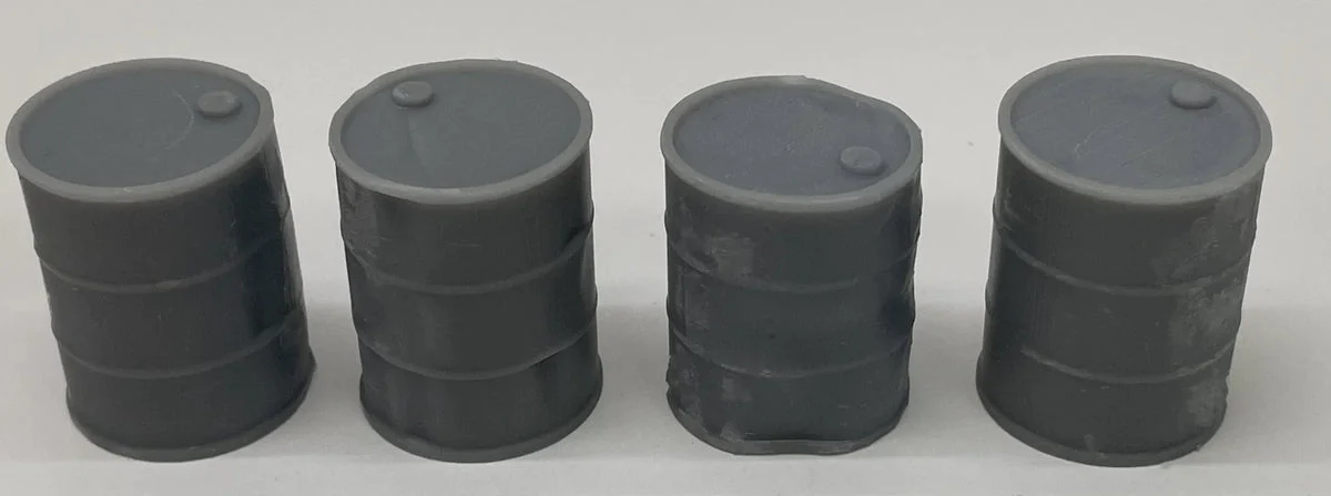 HO Phoenix Precision Damaged 55 Gallon Drum 31571 - Phoenix Precision Models