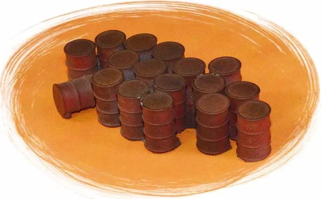 O Scale Bar Mills Closed 55 Gallon Drums 4017 - Bar Mills Models
