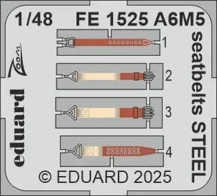 1/48 Eduard A6M5 seatbelts Zoom set for EDUARD kit FE1525