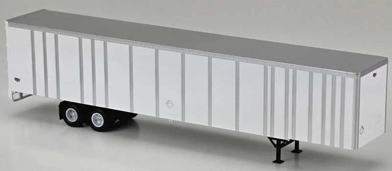 HO Bowser 53' Plate Wall Highway Trailers Undecorated White Body 43432