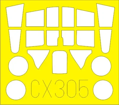 1/72 Eduard Paint Mask for AIRFIX P-40B CX305