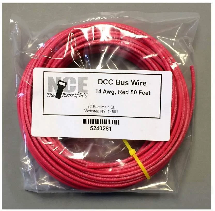 NCE DCC Main Bus Wire (Red) 14AWG 50 Feet 0281 - NCE Corporation