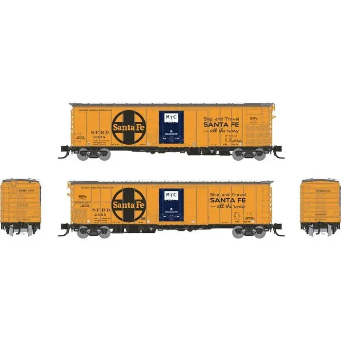 N Rapido Santa Fe RR-56 Mechanical Reefer: Santa Fe All The Way Slogan: 4-Pack 561006